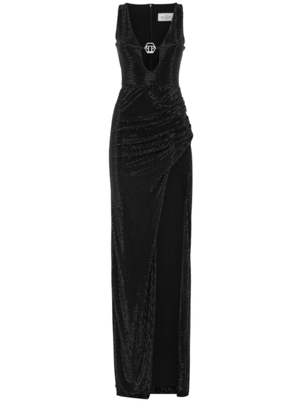 Philipp Plein  cut-out draped long dress
