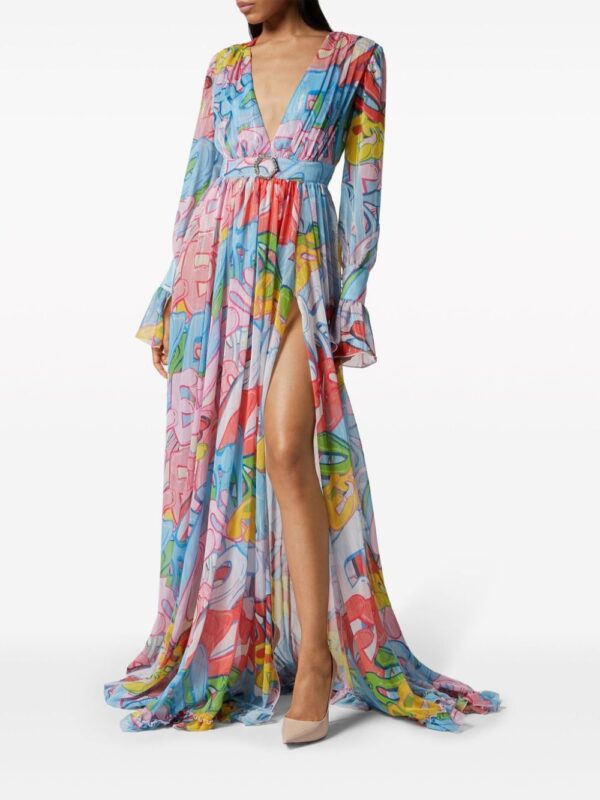 Philipp Plein Bombing Graffiti-print maxi dress - Image 2