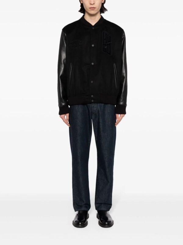 HUGO  logo-appliqué bomber jacket - Image 2