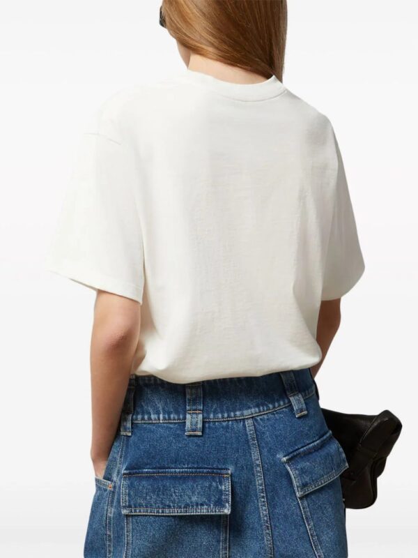 Gucci  logo-embroidery cotton T-shirt - Image 4