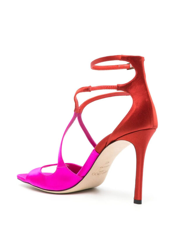 Jimmy Choo  Azia 95mm satin sandals - Image 3