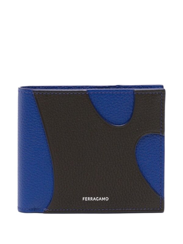 Ferragamo panelled bi-fold leather wallet