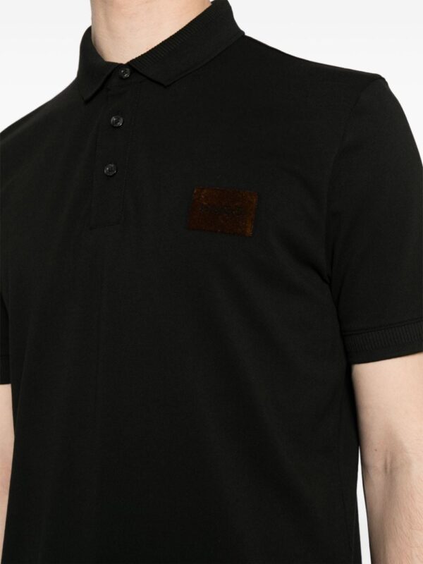 HUGO logo-appliqué cotton polo shirt - Image 5