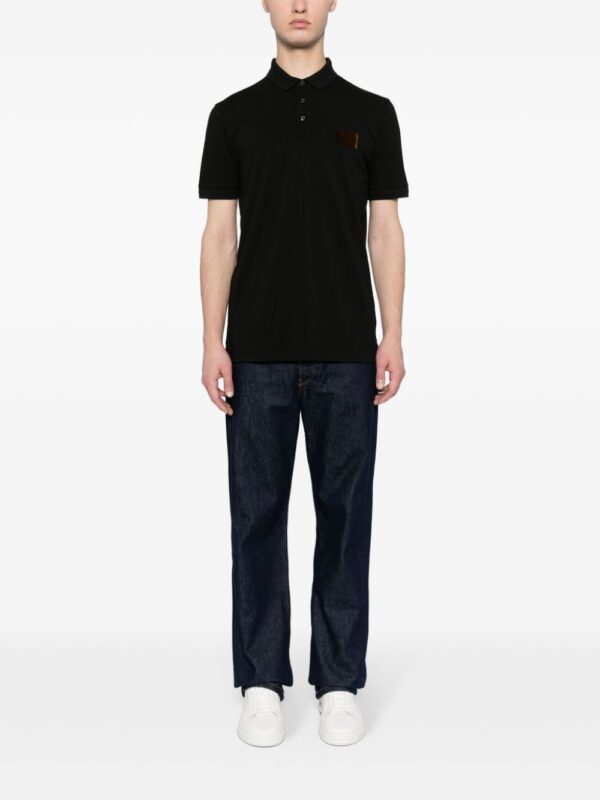 HUGO logo-appliqué cotton polo shirt - Image 2
