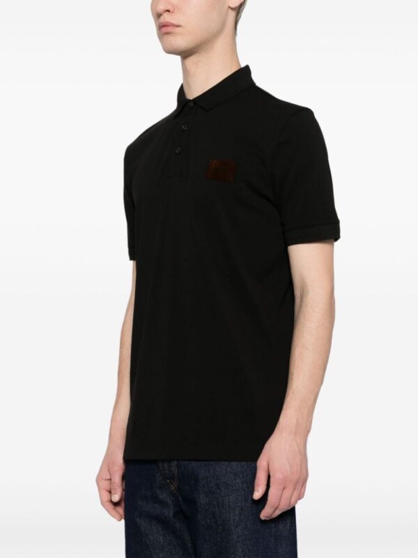 HUGO logo-appliqué cotton polo shirt - Image 3