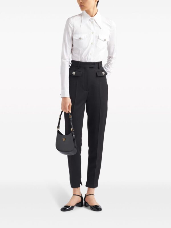 Prada  jewel-buttons poplin shirt - Image 2