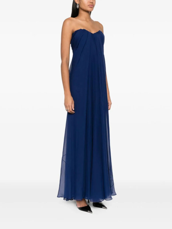 Alexander McQueen  sweetheart-neck silk gown - Image 3