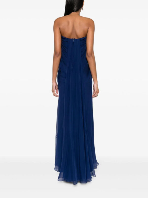 Alexander McQueen  sweetheart-neck silk gown - Image 4
