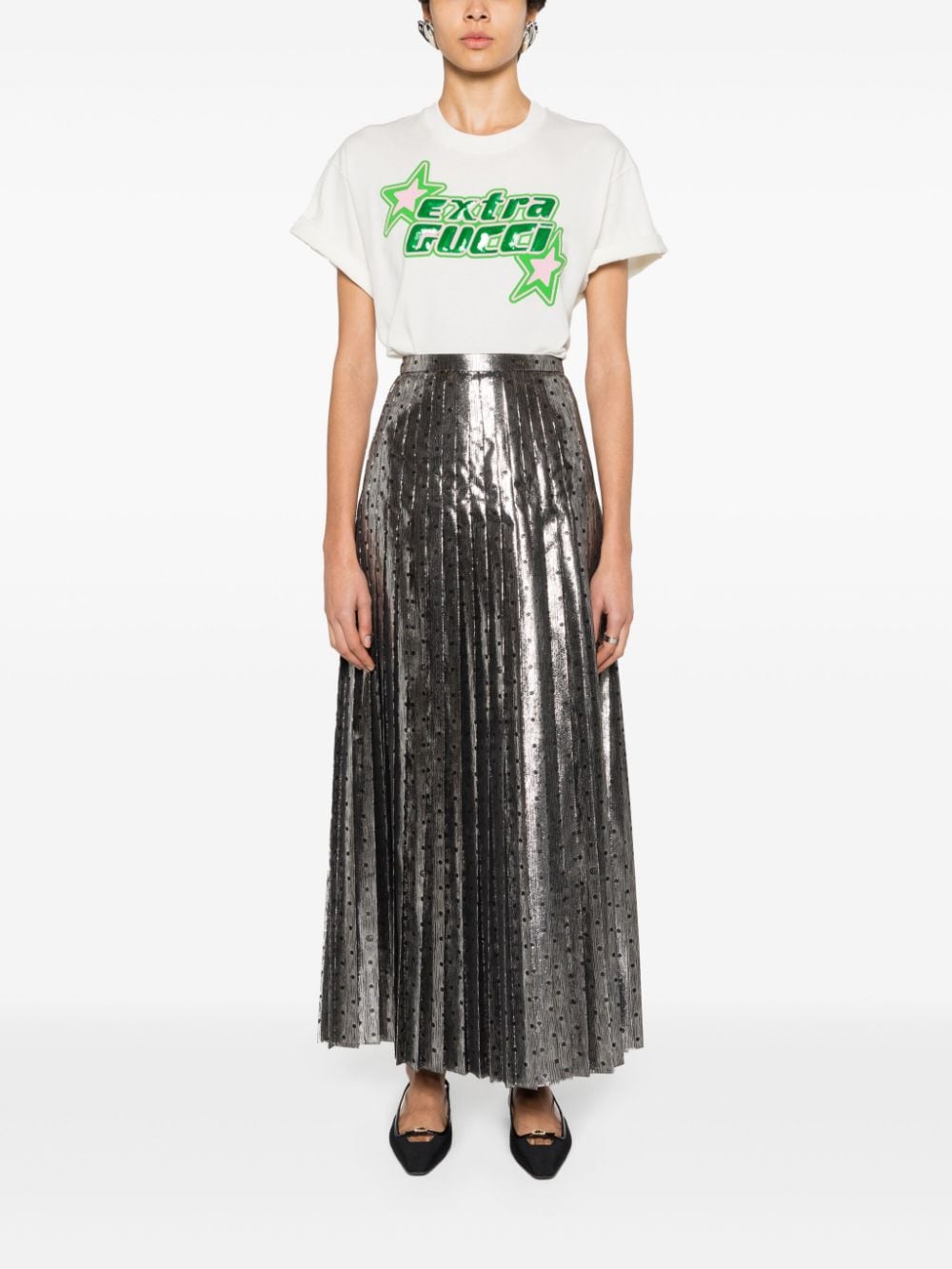 Gucci Extra Gucci-print cotton T-shirt - Image 2