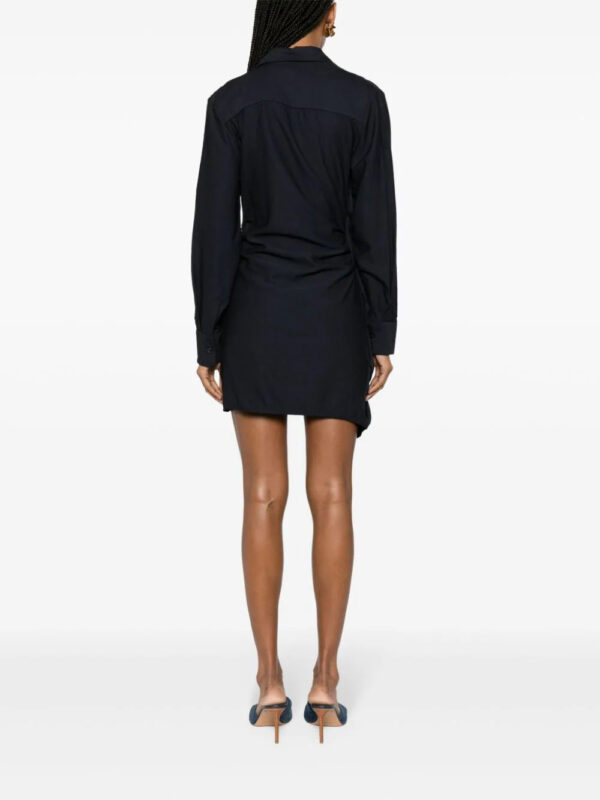Jacquemus  La Robe Bahia draped minidress - Image 4