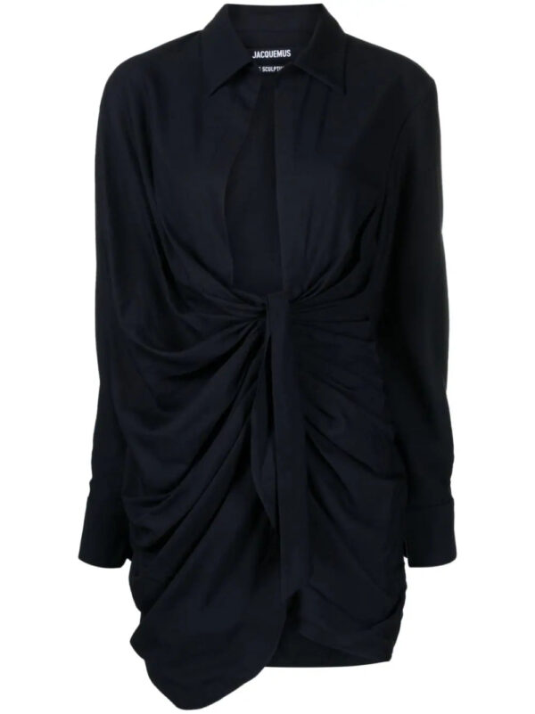 Jacquemus  La Robe Bahia draped minidress