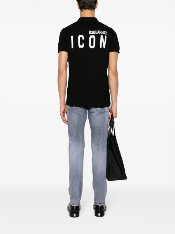 DSQUARED2  Icon-print cotton polo shirt - Image 2