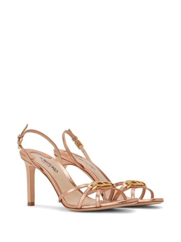 TOM FORD  Whitney 85mm leather sandals - Image 2