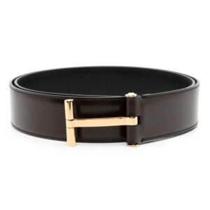 TOM FORD  T-buckle leather belt