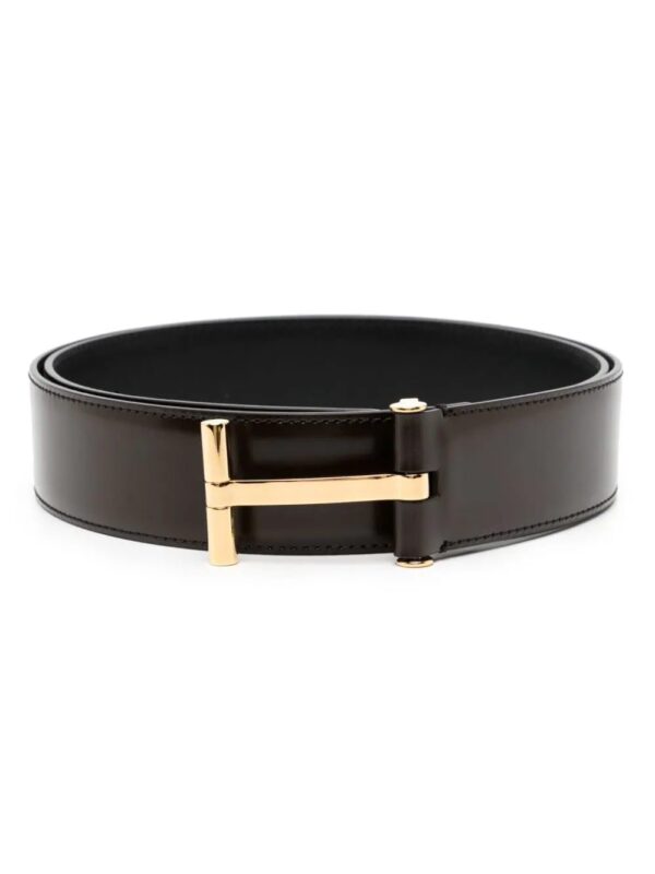 TOM FORD  T-buckle leather belt