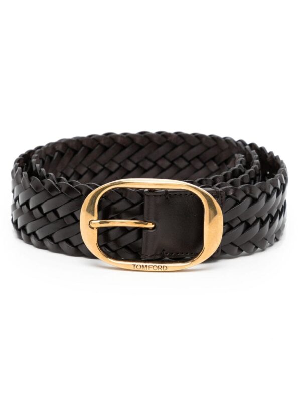 Louis Vuitton interwoven leather belt