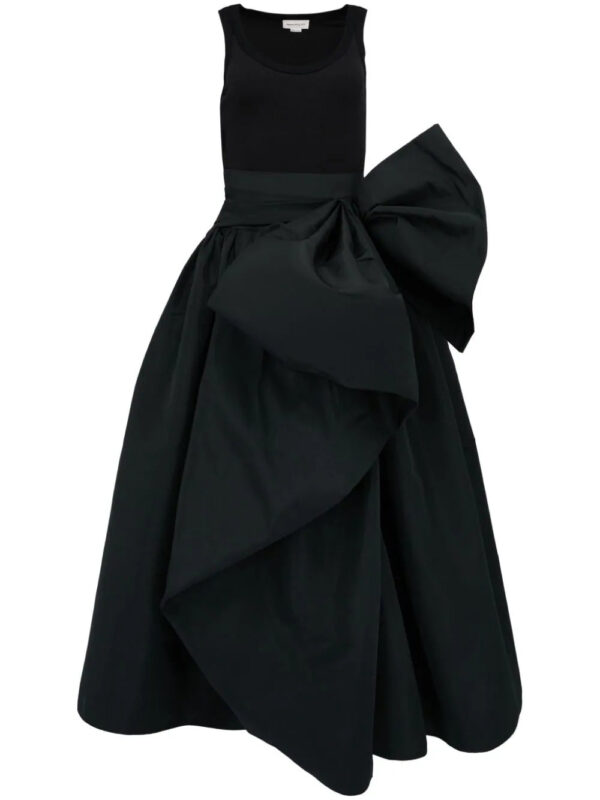 Alexander McQueen  Hybrid bow-detail midi dress