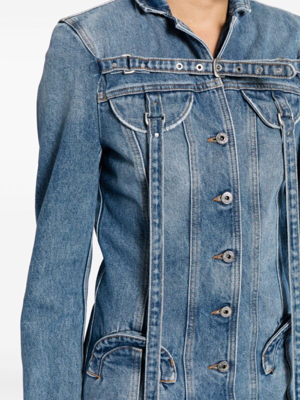 Off-White long-sleeve denim minidress - Image 5