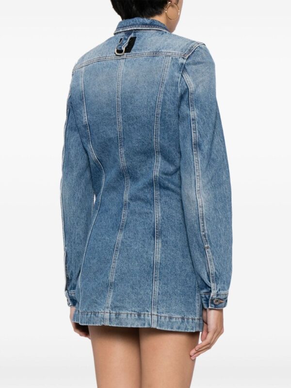 Off-White long-sleeve denim minidress - Image 2