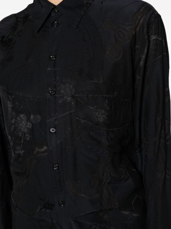 Off-White floral-print long-sleeve minidress - Image 5