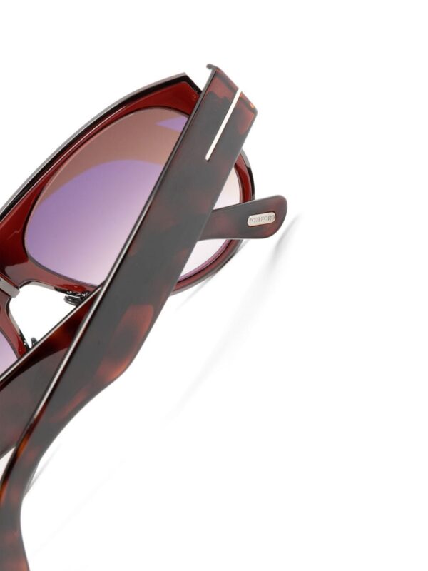 TOM FORD Eyewear logo-plaque pilot-frame sunglasses - Image 3