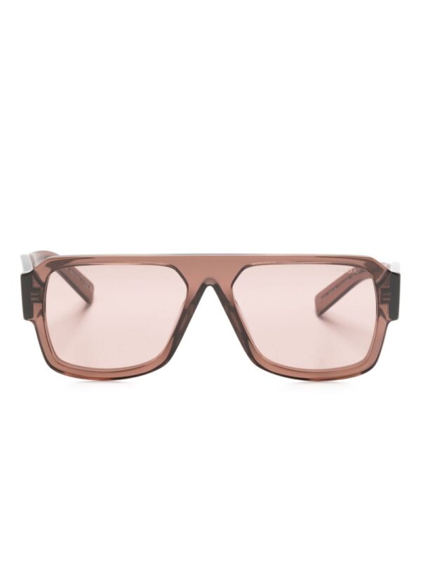 Prada Eyewear transparent pilot-frame sunglasses