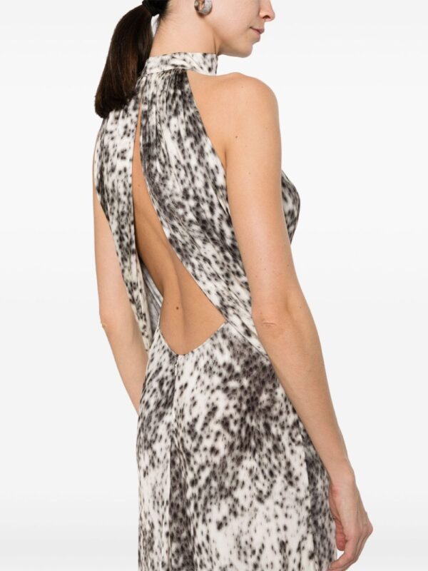 Givenchy abstract-pattern print halterneck dress - Image 5