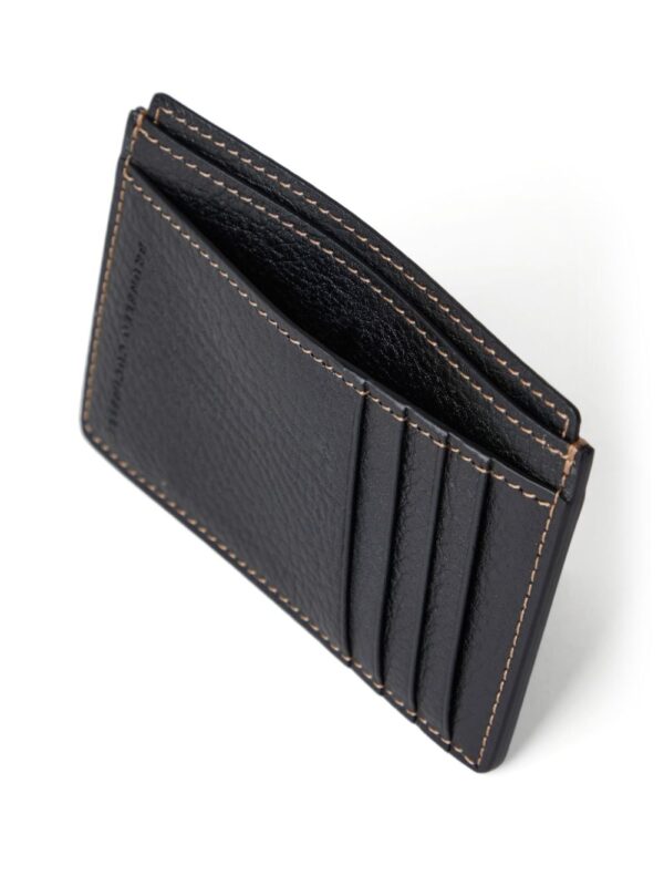 Brunello Cucinelli logo-debossed leather cardholder - Image 3