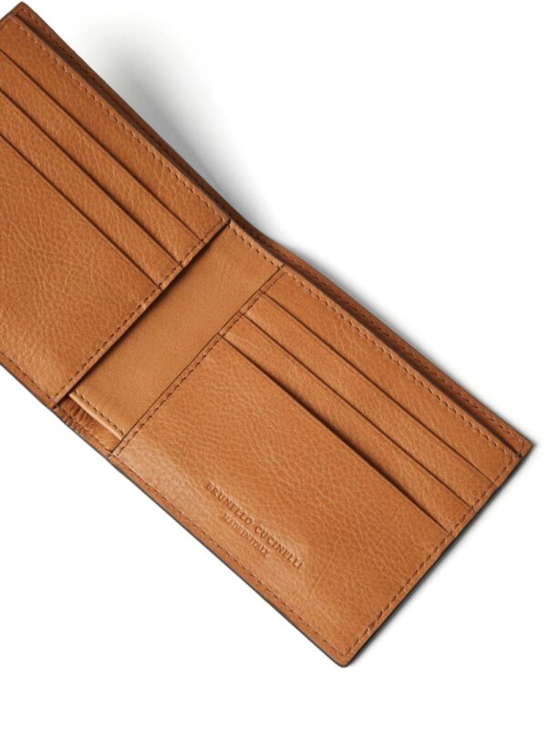 Brunello Cucinelli logo-debossed leather bi-fold wallet - Image 3