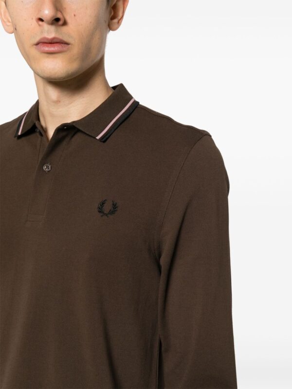 Fred Perry logo-embroidered cotton polo shirt - Image 5