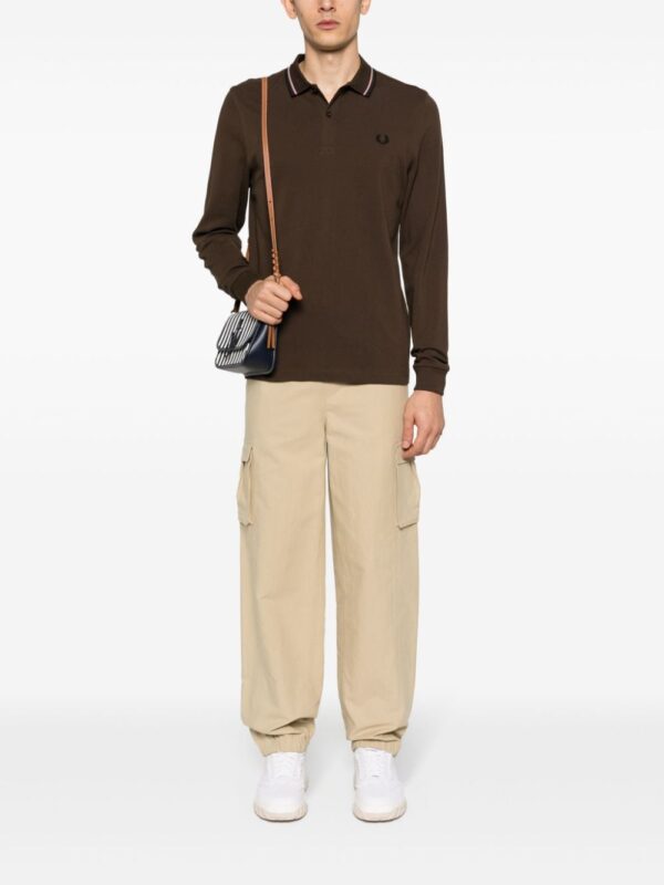 Fred Perry logo-embroidered cotton polo shirt - Image 2