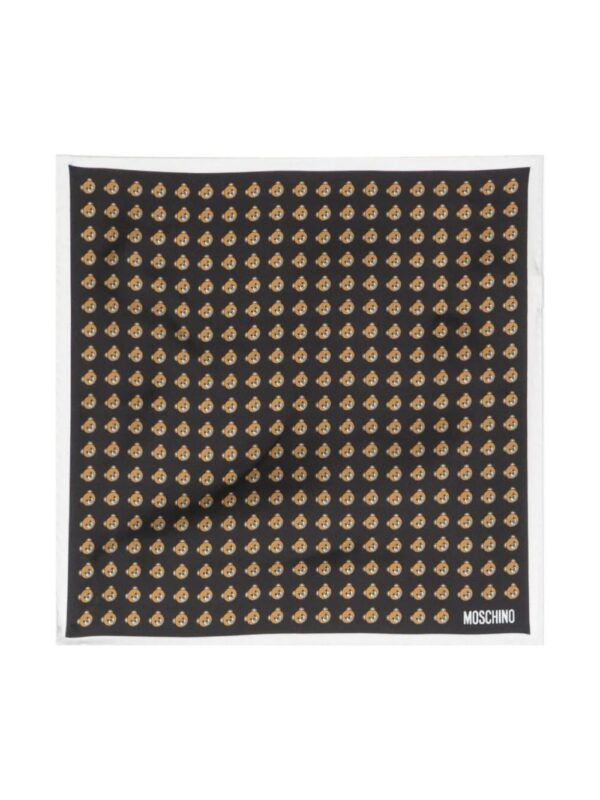 Moschino  Teddy Bear silk scarf