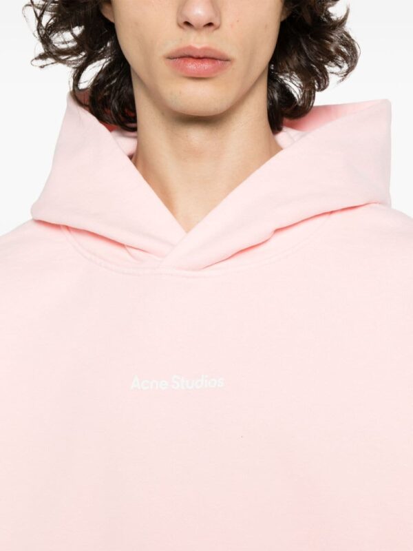 Acne Studios logo-print cotton hoodie - Image 5