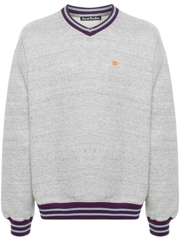 Acne Studios Micro-Face-logo mélange sweatshirt