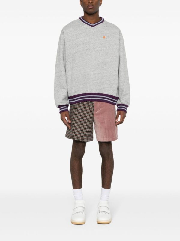 Acne Studios Micro-Face-logo mélange sweatshirt - Image 2