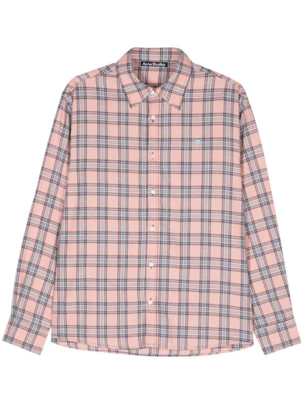 Acne Studios  face-patch checked shirt