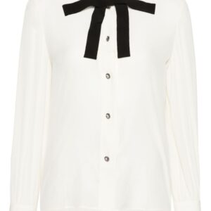Gucci pussy-bow collar silk shirt