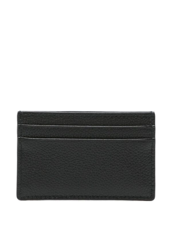 Alexander McQueen Graffiti pebbled-leather cardholder - Image 2