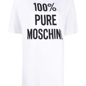 Moschino logo-print crepe minidress