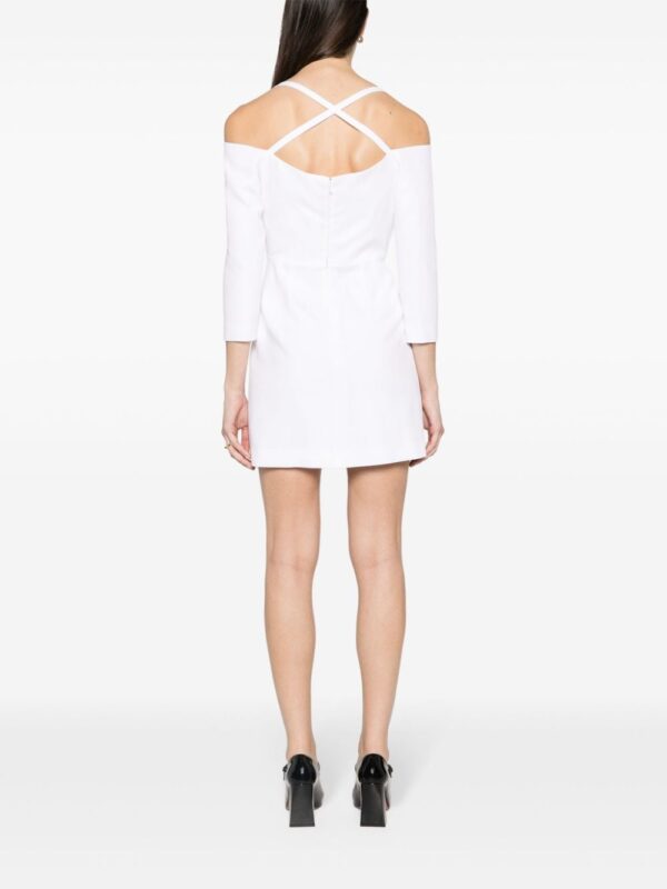 Moschino crossover-strap zipper-detailed dress - Image 4