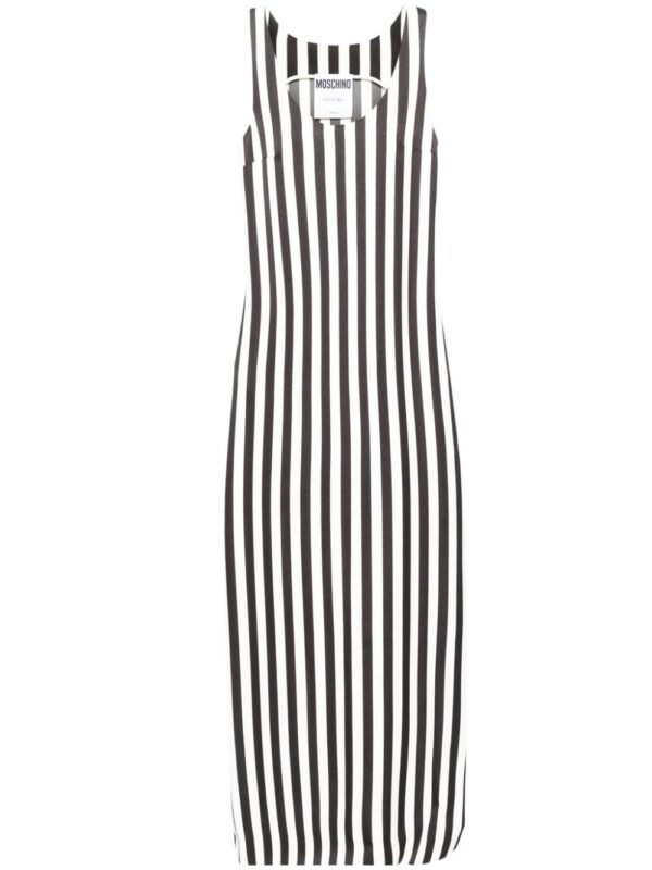 Moschino scoop-neck striped long dress - Image 2