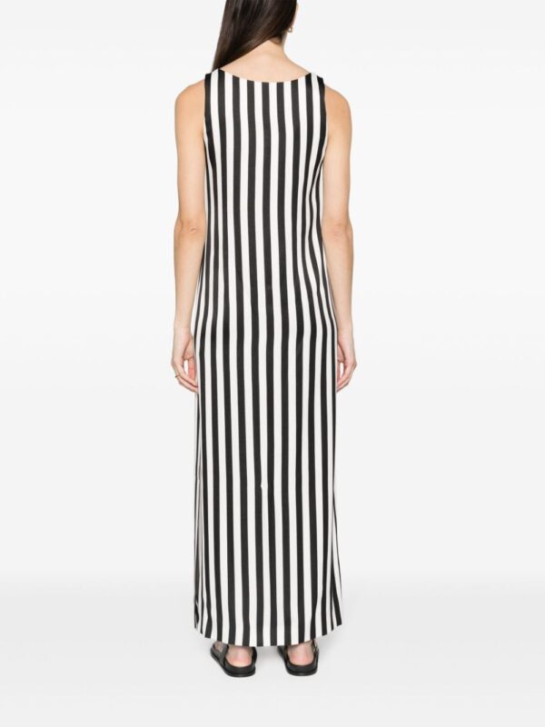 Moschino scoop-neck striped long dress - Image 4