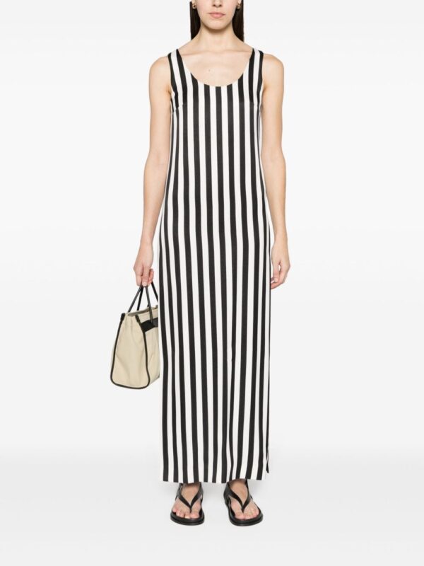 Moschino scoop-neck striped long dress - Image 3