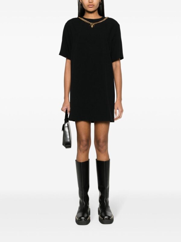 Moschino heart-charm crepe minidress - Image 2