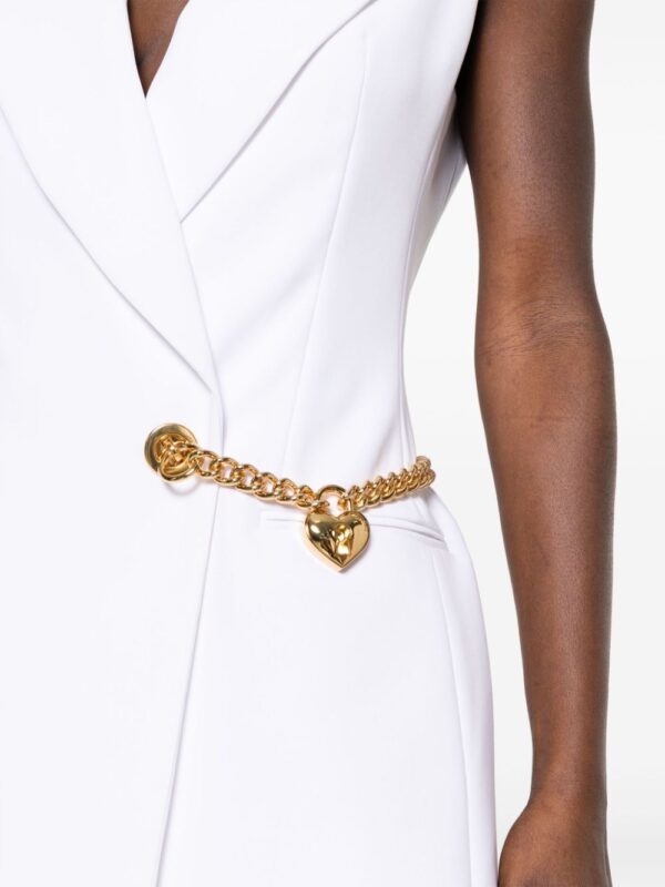 Moschino heart-chain wrapped mini dress - Image 5