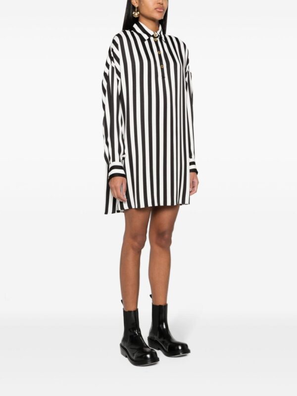 Moschino long-sleeve striped dress - Image 4