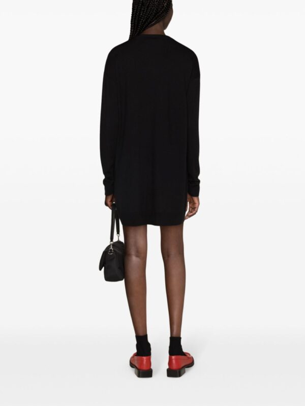 Moschino intarsia-knit slogan knitted dress - Image 2