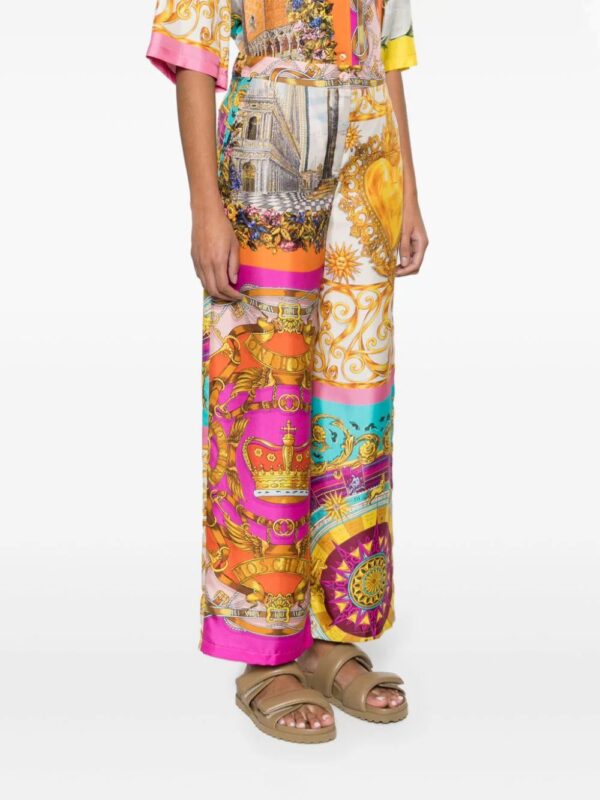 Moschino  graphic-print wide-leg trousers - Image 3