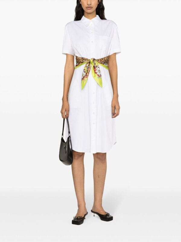 Moschino tied midi shirt dress - Image 4