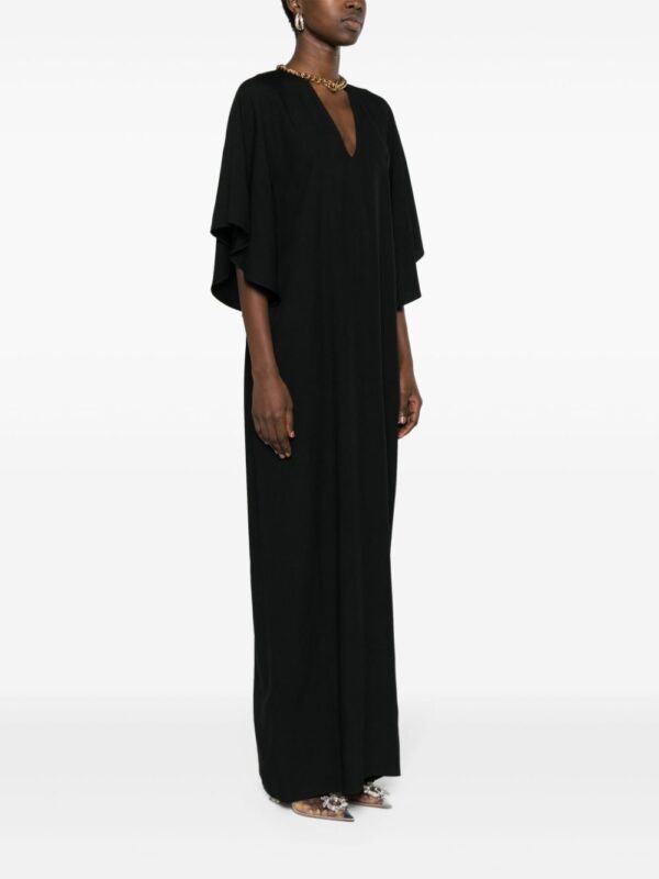 Moschino chain-detail V-neck kaftan - Image 3